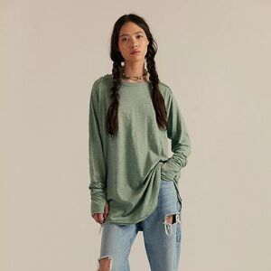 NWT We The Free Arden Tee in Washed Army